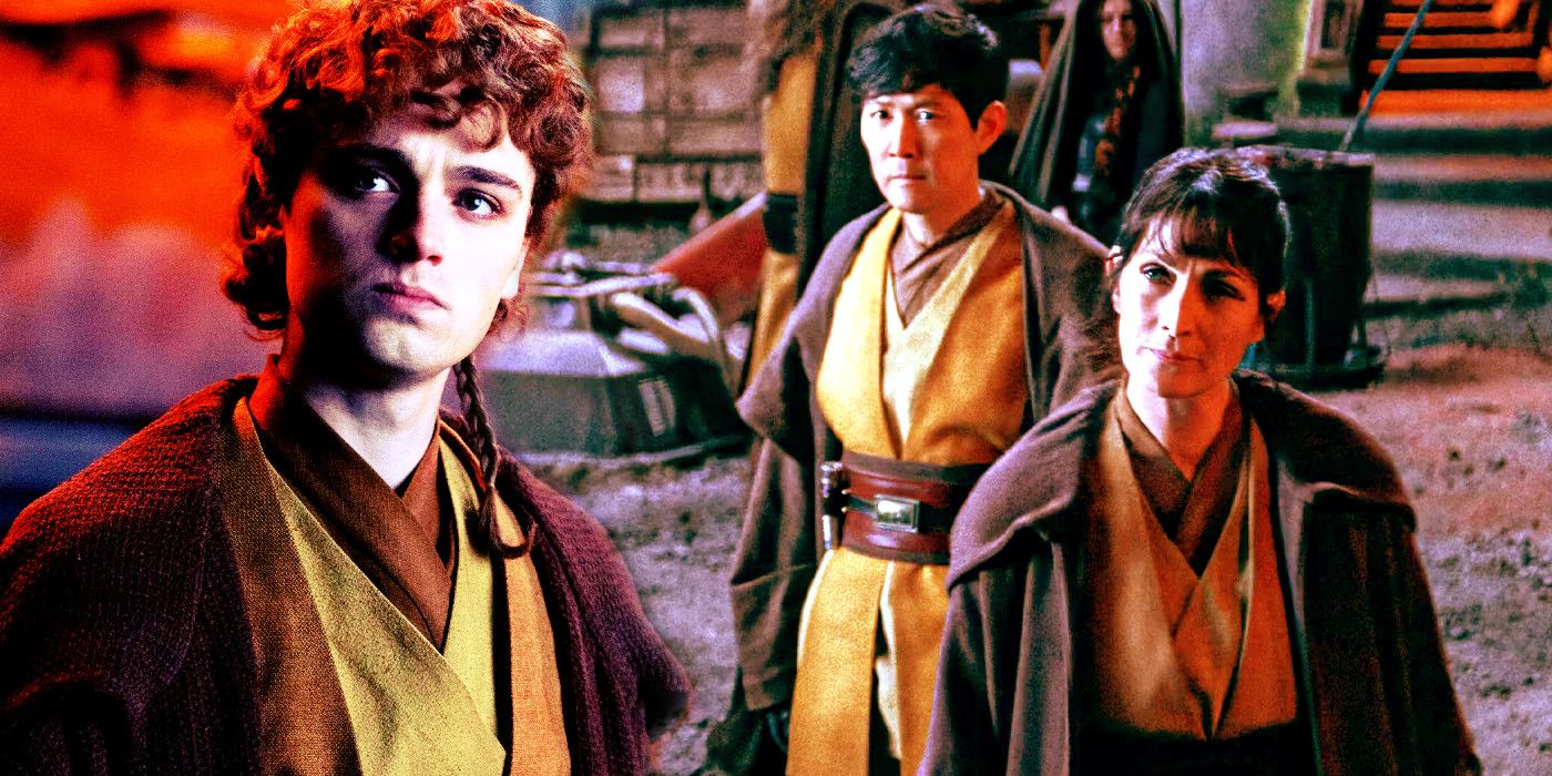 A young Torbin, Sol, and Indara in Star Wars: The Acolyte