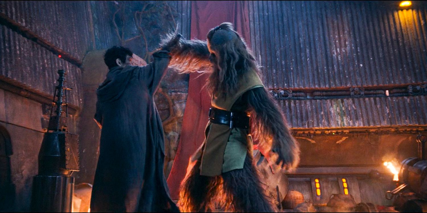 Kelnacca fighting against Master Sol. in The Acolyte season 1 episode 7