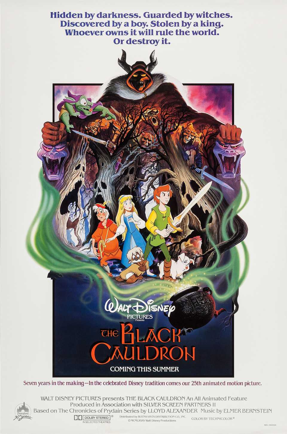 The Black Cauldron 1985 Film Poster