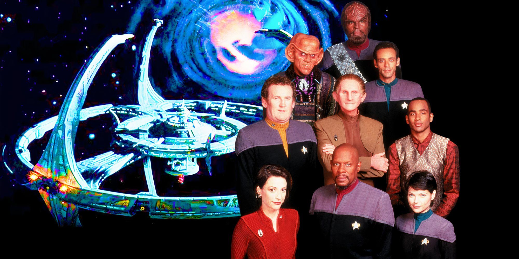 The Cast of Star Trek_ DS9, Deep Space Nine, and the wormhole
