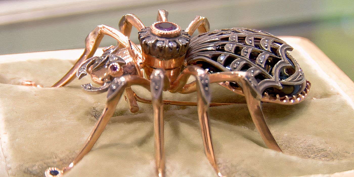 O broche de aranha Fabergé em Pawn Stars.