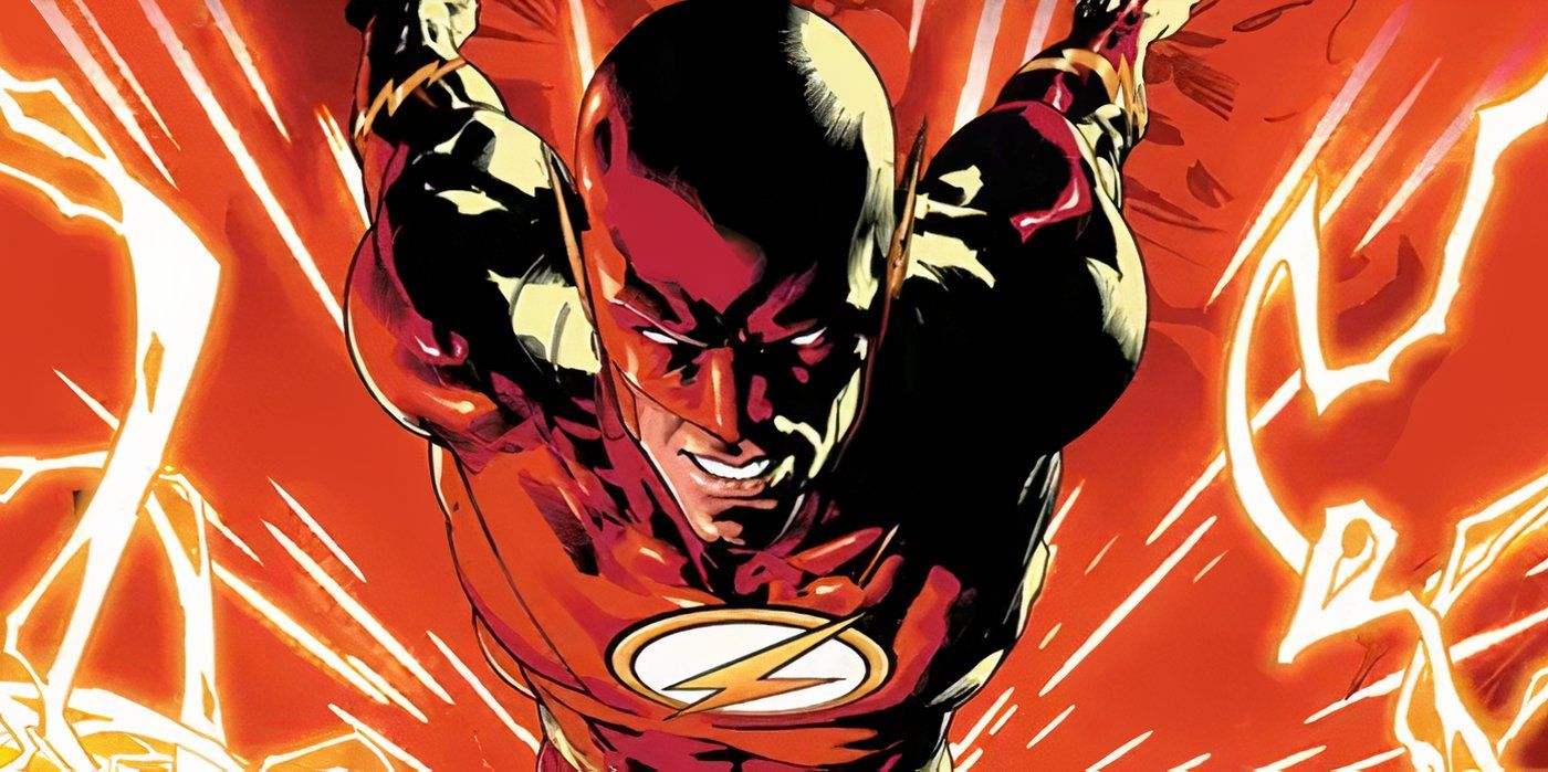 Image of the Flash running towards the reader