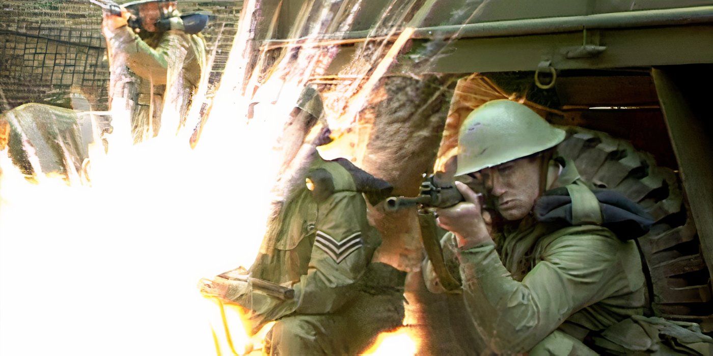 The military battling Daleks in Doctor Who in Doctor Who