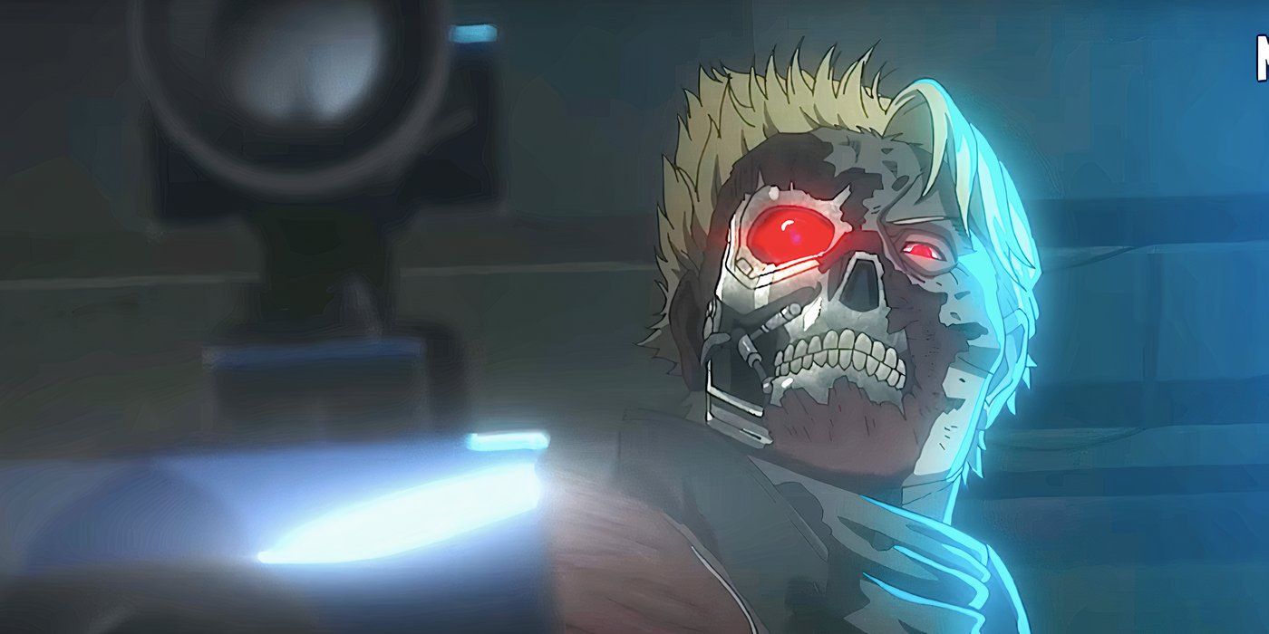 O Exterminador do Futuro aponta uma arma para o espectador no trailer de Terminator Zero