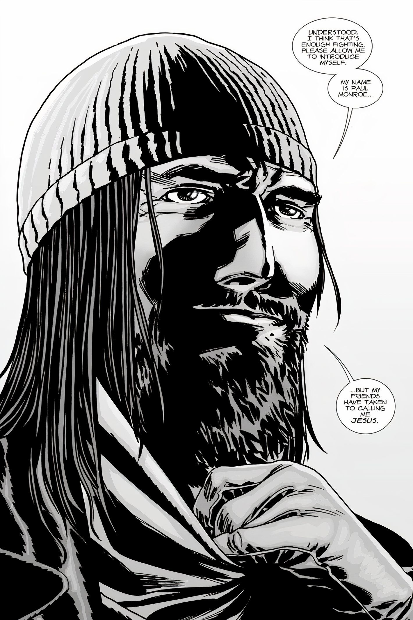 The Walking Dead #92, Jesus Monroe se apresenta a Rick e aos outros sobreviventes