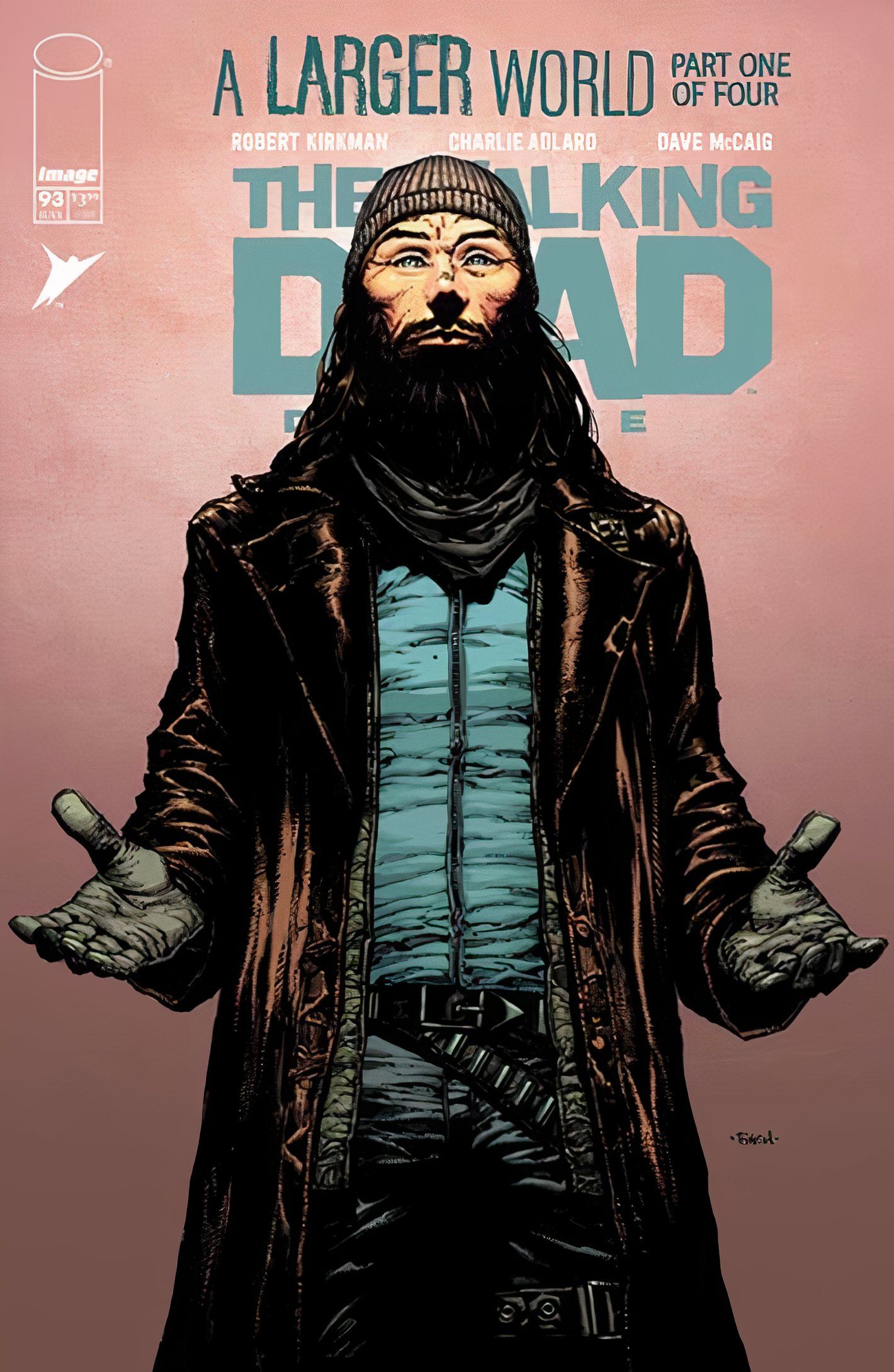 The Walking Dead Deluxe #93 cover, featuring the character of Jesus