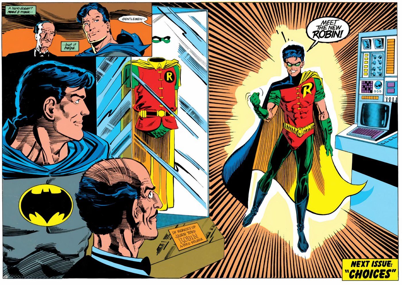 Tim Drake as the new Robin in Batman #457