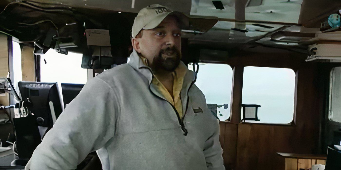 Tony Lara standing back in the cabin of the Cornelia Marie on Deadliest Catch.