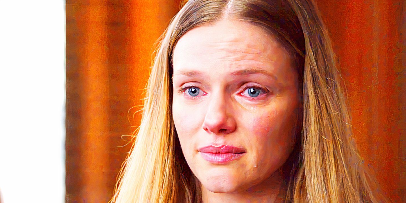 Tracy Spiridakos as Hailey Upton in close-up crying in Chicago PD