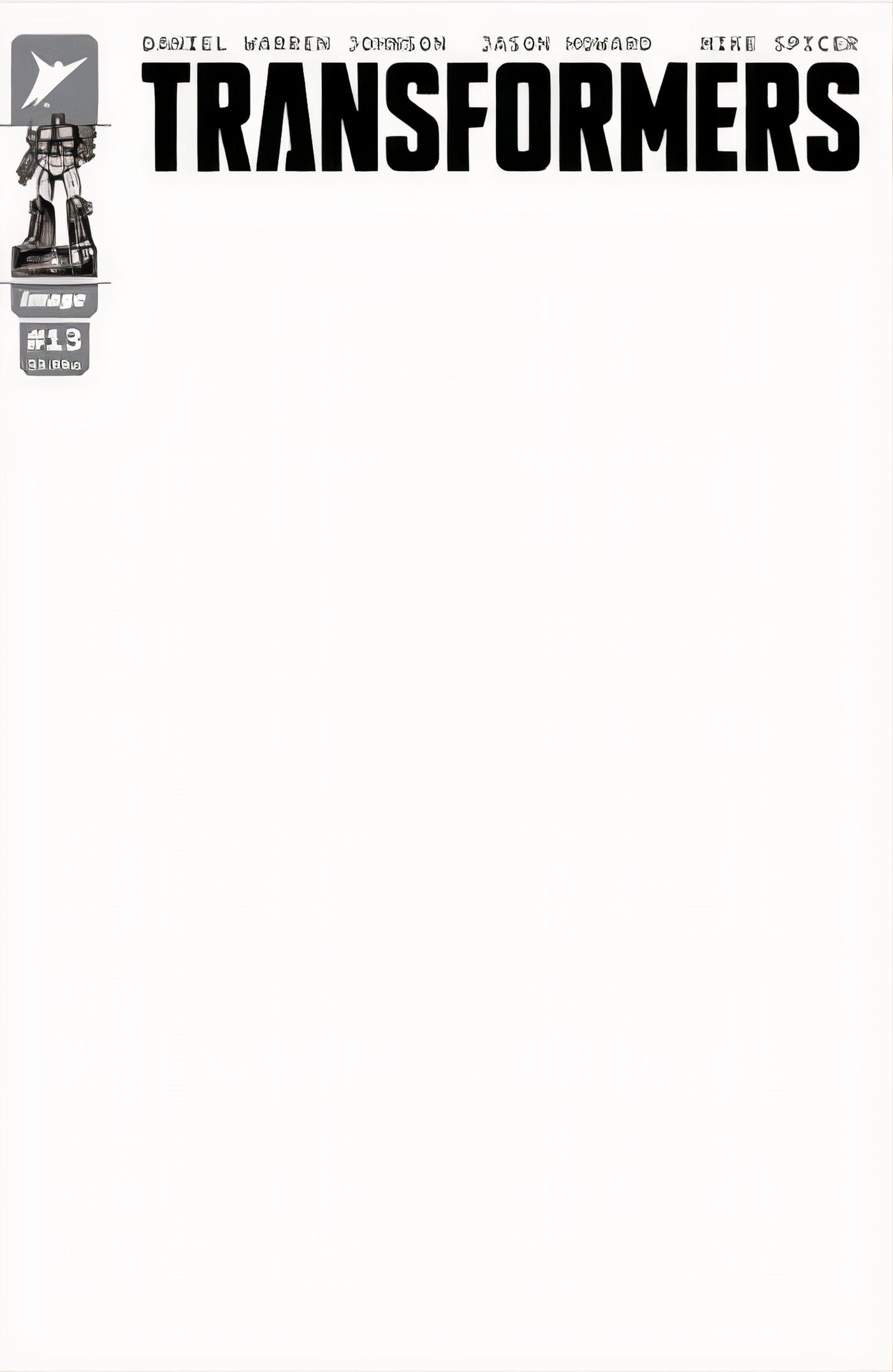 Transformers #13 Cover G (Blank Sketch Variant) - Comic Book Transformers #13 Cover G (Blank Sketch Variant) - Comic Book
