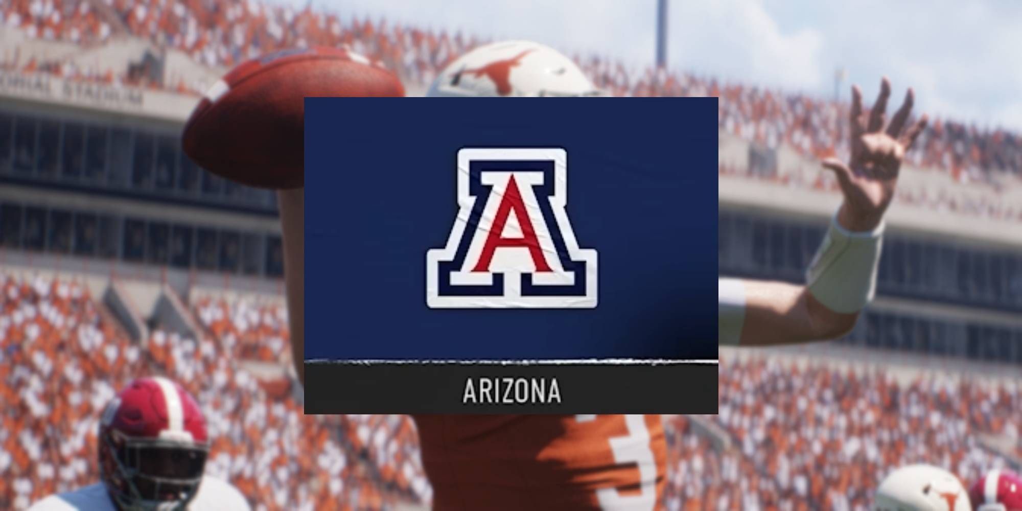 Logotipo do time do Arizona do EA Sports College Football 25 para o Offense Playbook