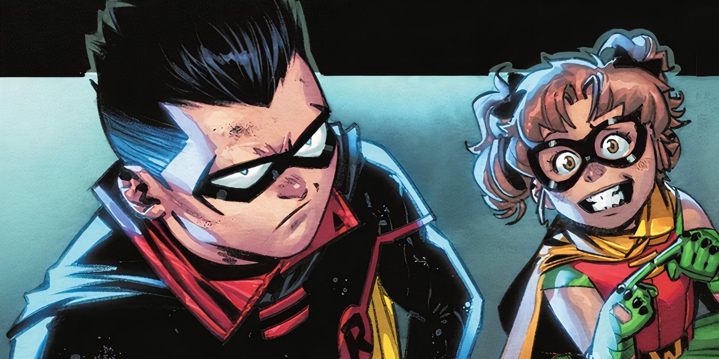 Arte de quadrinhos: Robin Damian Wayne brilha ao lado de Wonder Robin Lizzie Prince.