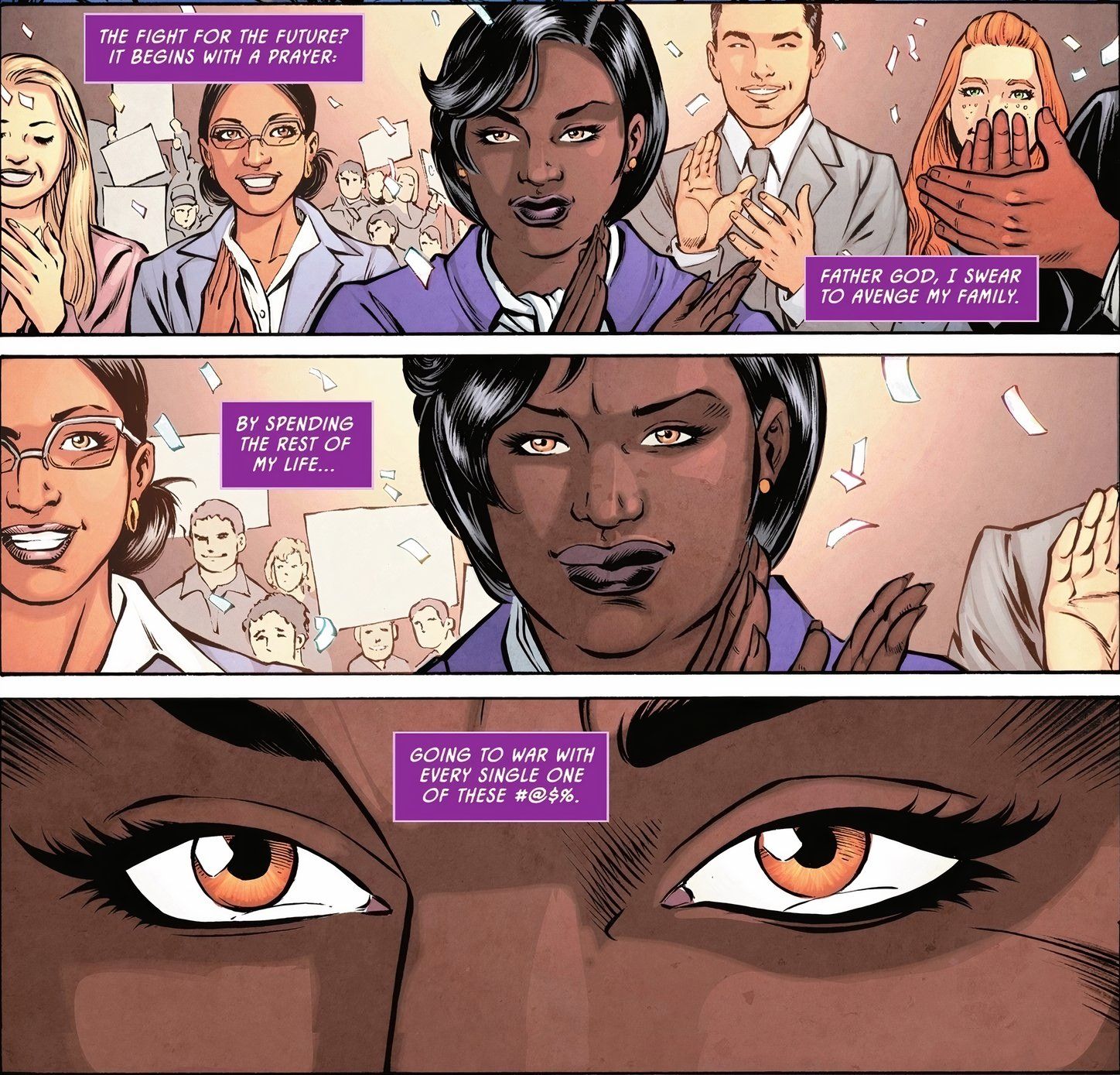 Amanda Waller faz seu juramento