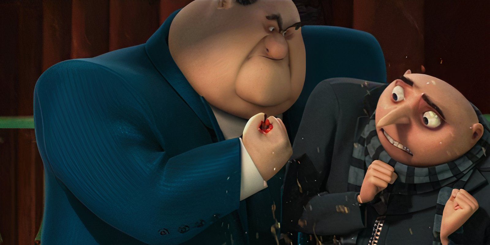 Mr Perkins threatening Gru in Despicable Me