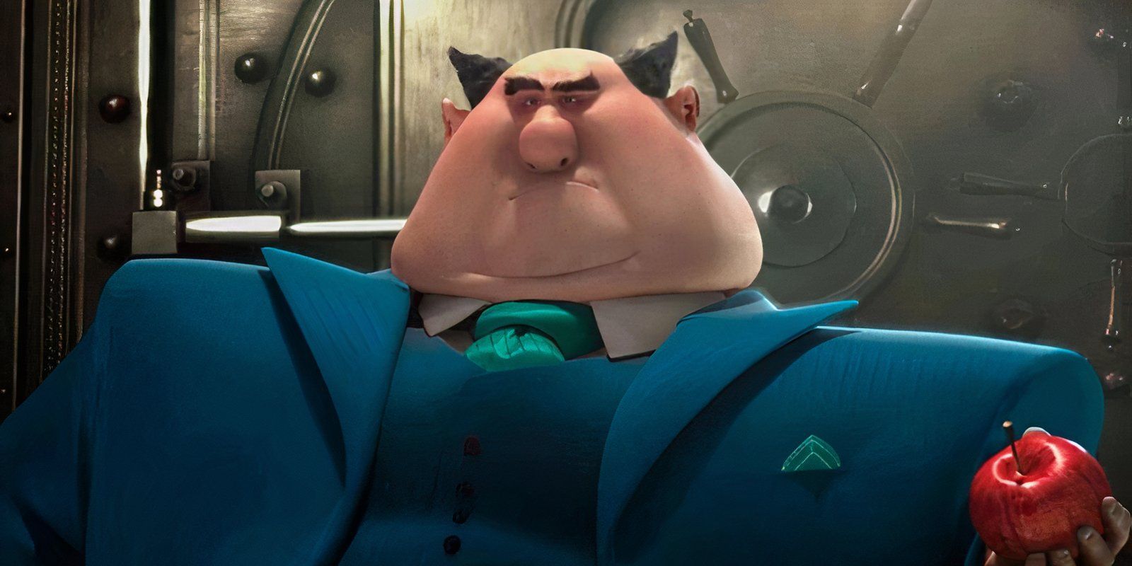 Mr Perkins at the bank in Despicable Me