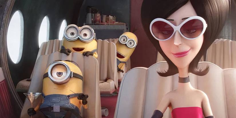 Scarlet Overkill and the minions in Minions