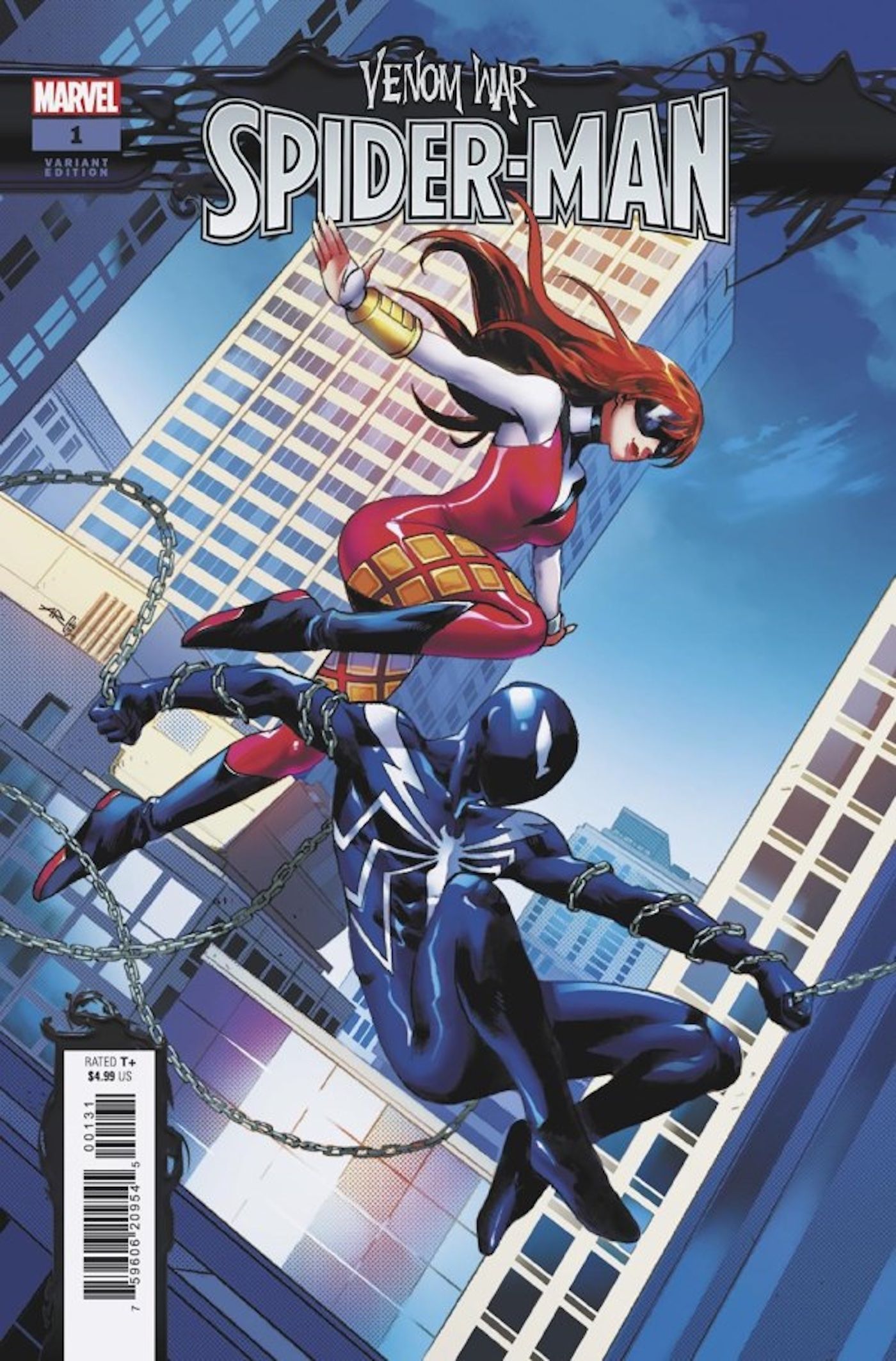 Portada variante de Venom War Spider-Man #1