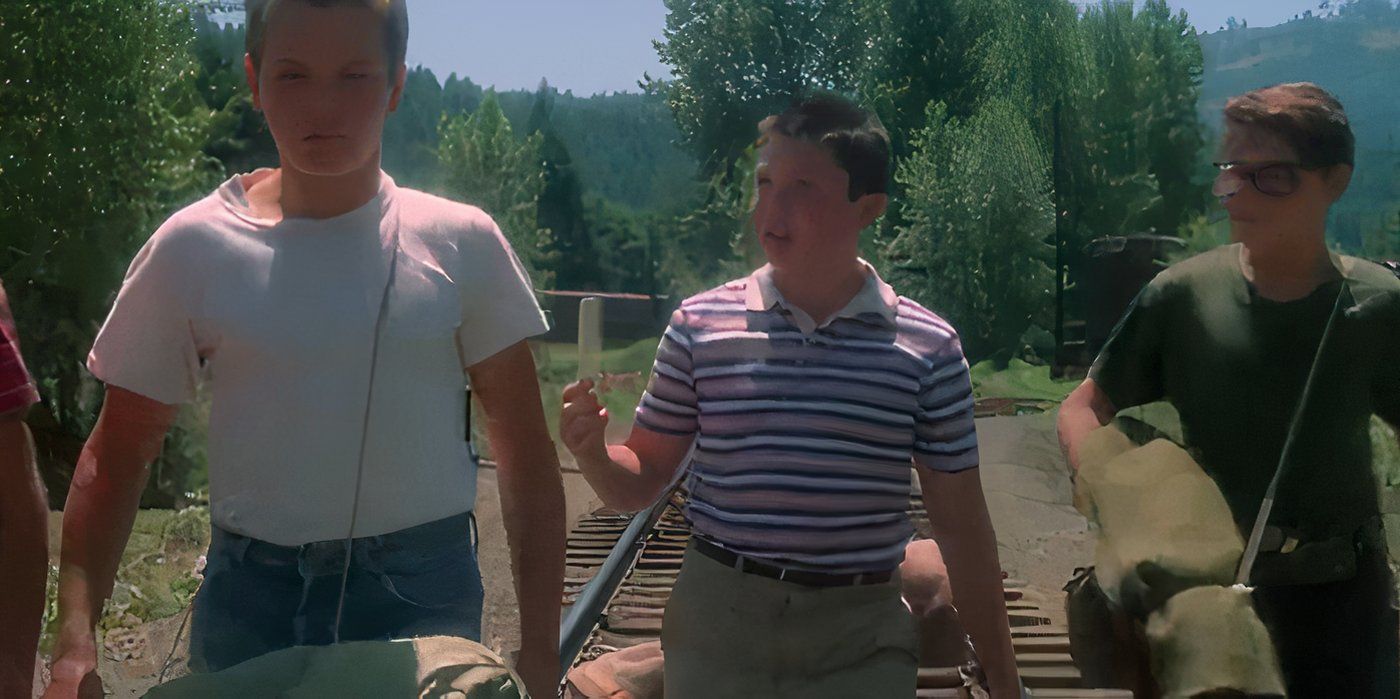 Vern (Jerry O'Connell) shows off his comb in Stand By Me