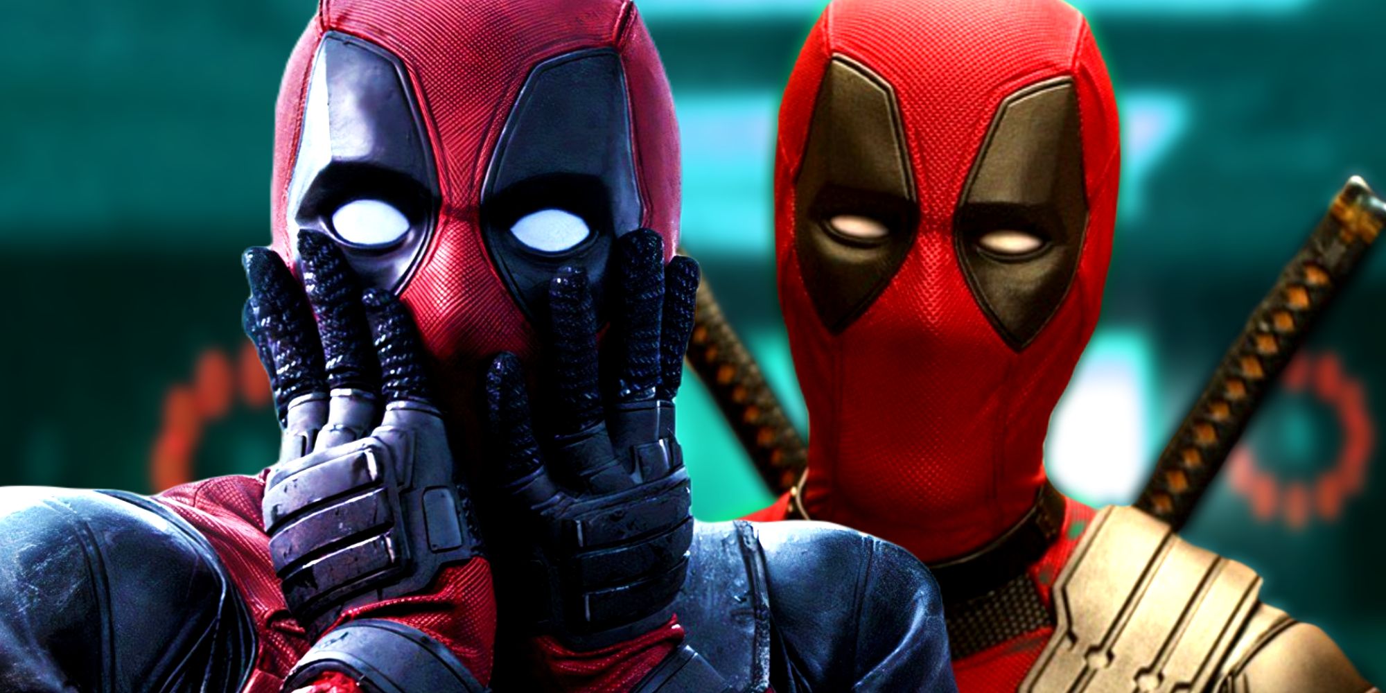 Wade Wilson's mask in Deadpool (2016) and Deadpool & Wolverine (2024)