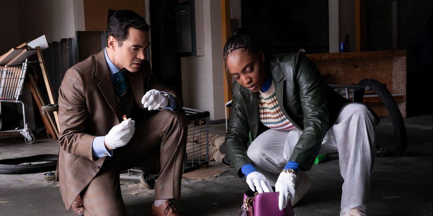Will Trent (Ramón Rodríguez) e Faith (Iantha Richardson) trabalhando em uma cena de crime em Will Trent temporada 2, episódio 3.-1