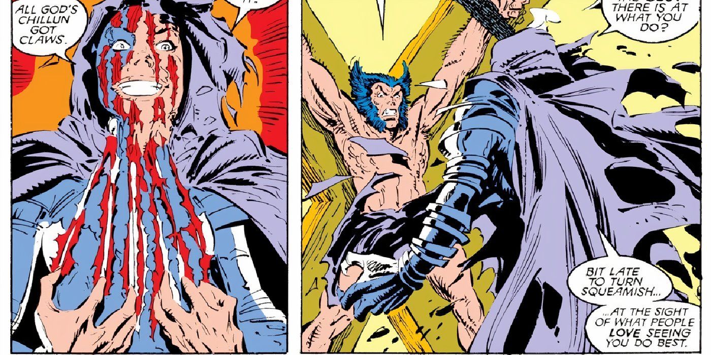 Wolverine crucified in Uncanny X-Men Fever Dream