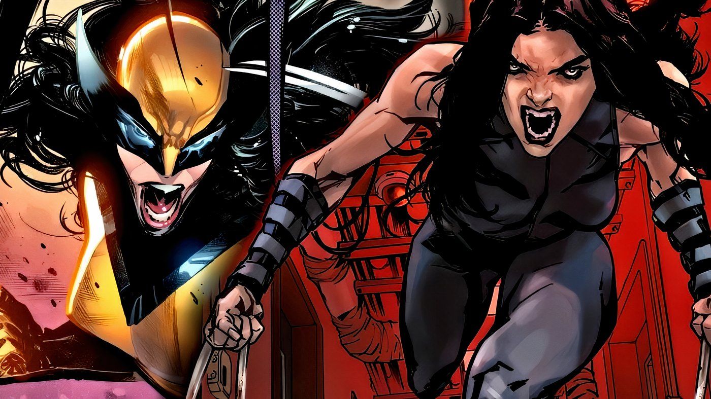 O Wolverine de Laura Kinney gritando e brandindo suas garras.