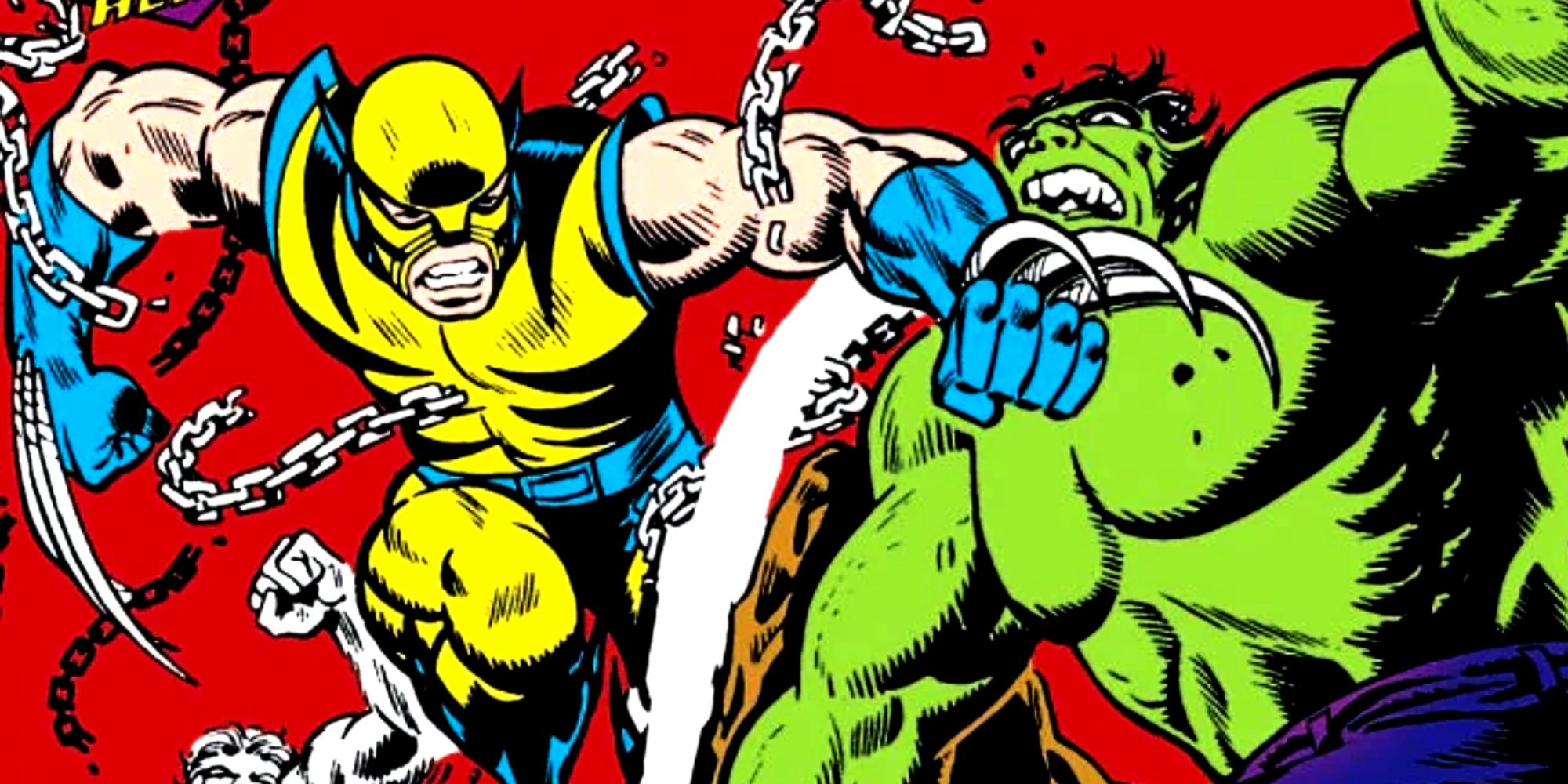 Wolverine contra Hulk en El Increíble Hulk 181 de Marvel Comics 1974