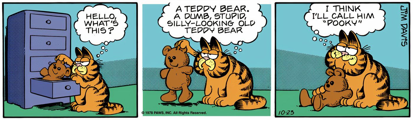 10 Greatest Garfield Comics Featuring Pooky the Teddy Bear