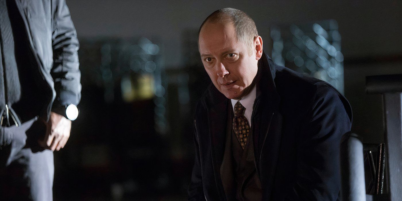 James Spader como Raymond Reddington parece frustrado na lista negra.