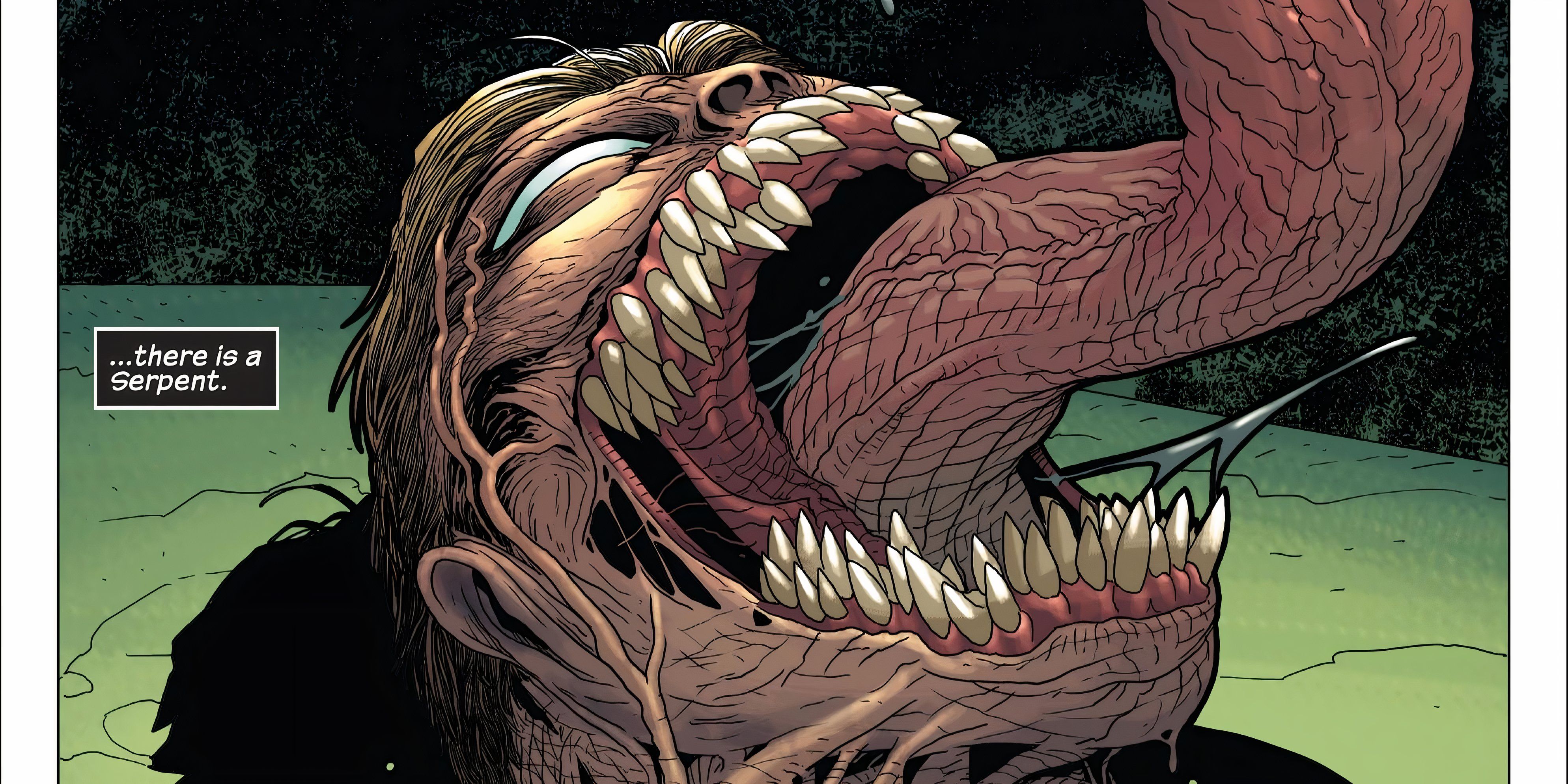 The Serpent Symbiote snarls to life for the first time.
