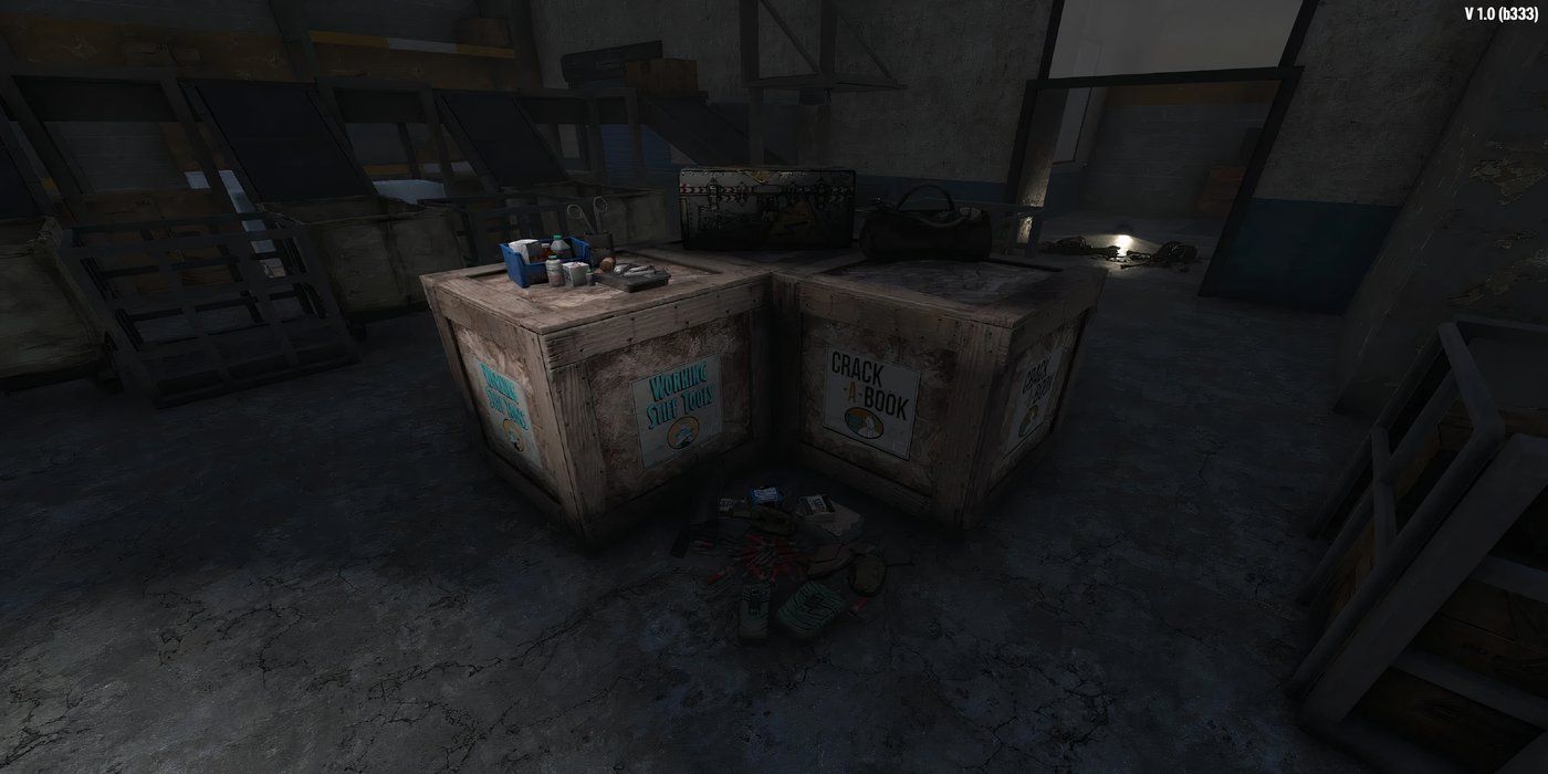 Two loot boxes in 7 Days to Die with supplies on top