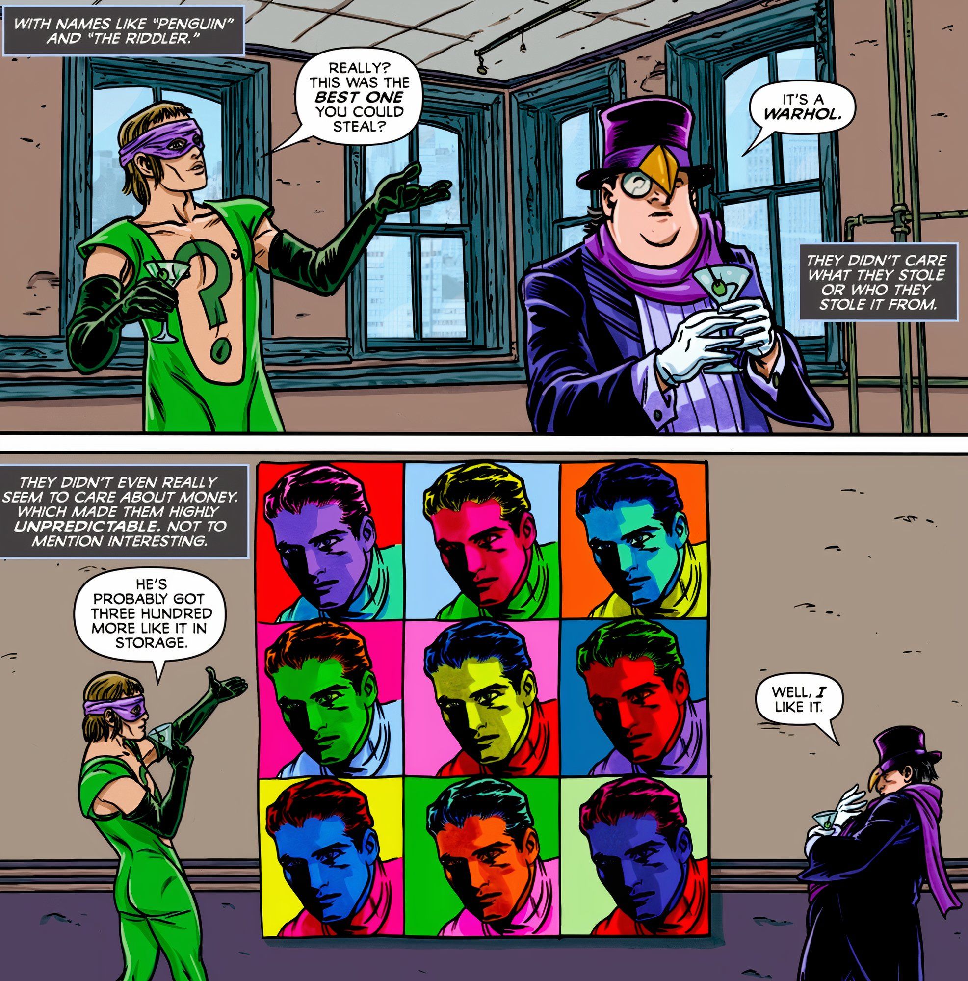 Joker Leads Gotham's Most Iconic Villains in Mass 70s-Inspired Redesign