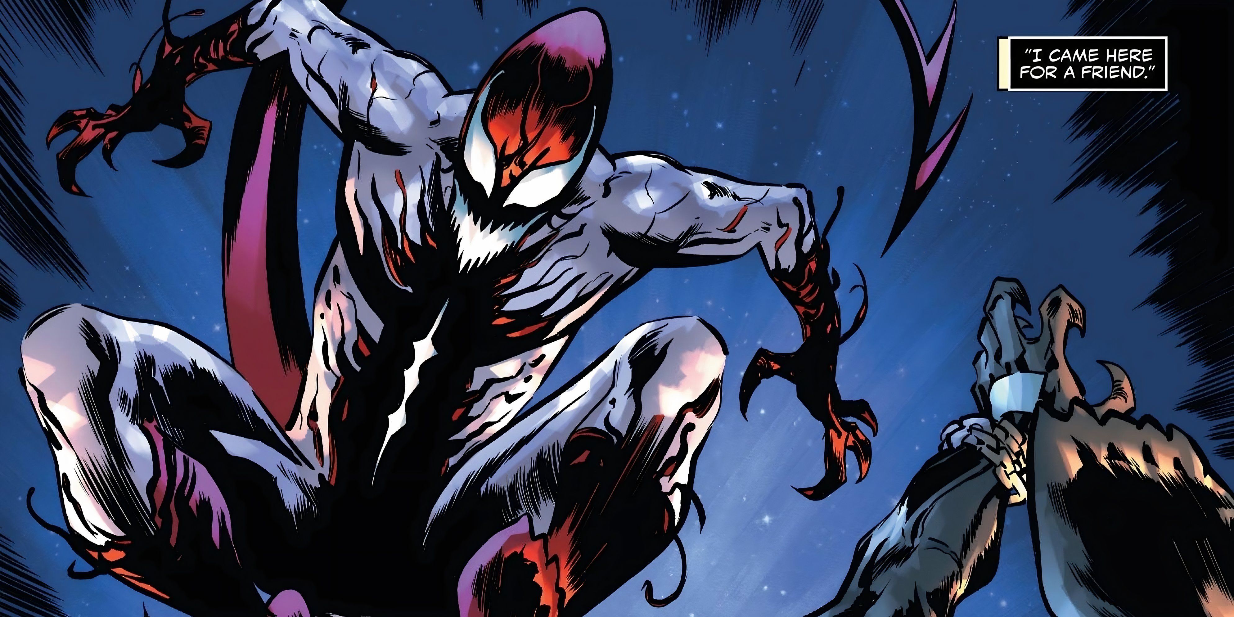 The Rascal symbiote leaps into battle against Venom.