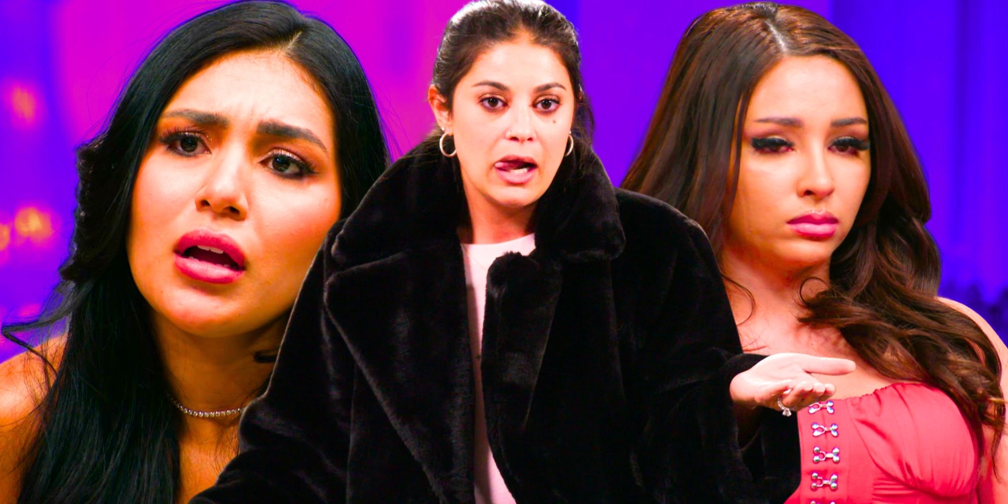 90 Day Fiancé’s Loren Brovarnik, Thaís Ramone &amp; Sophie Sierra look concerned.
