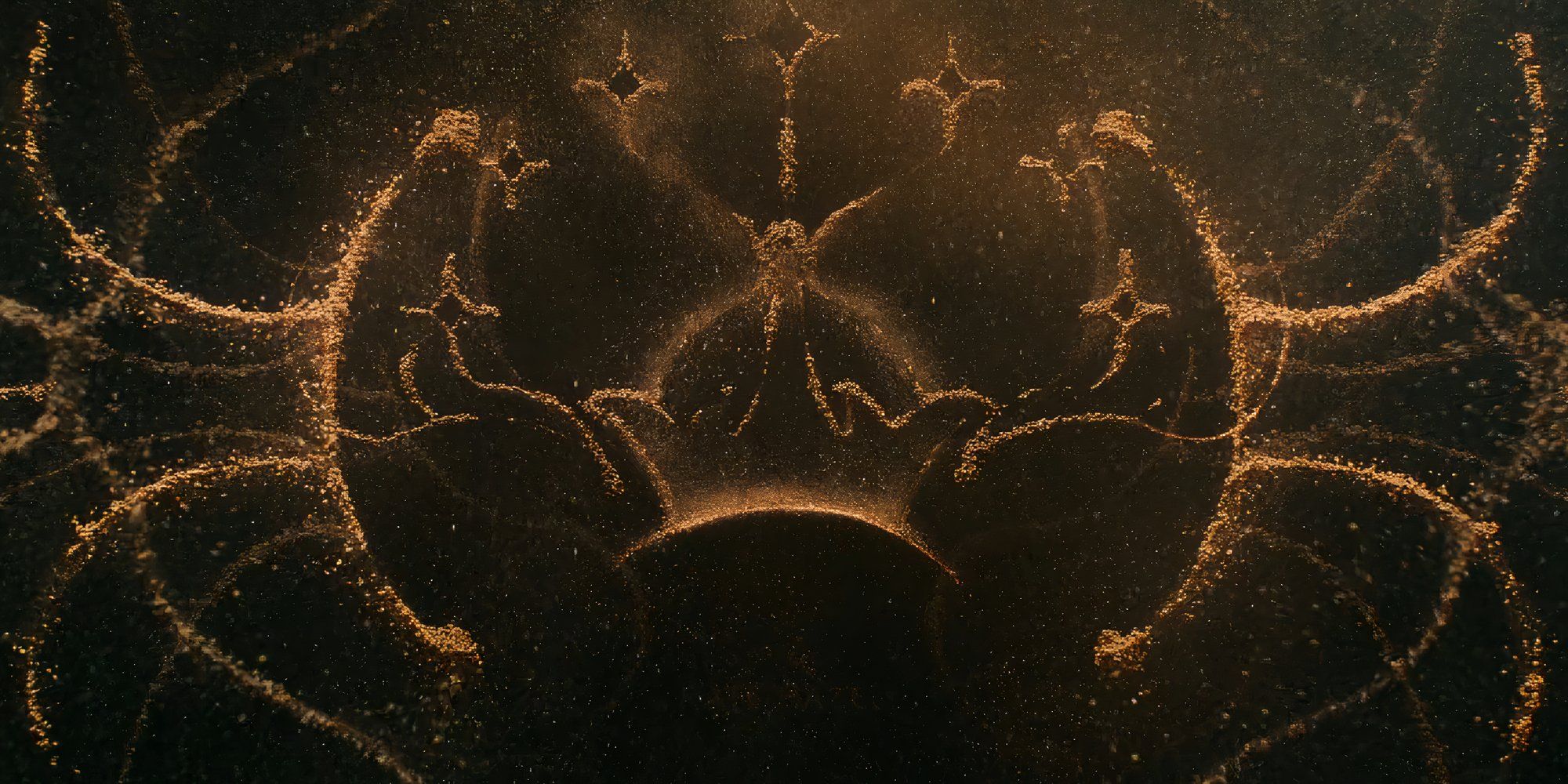 A Crown Surrounded By Stars In Rings Of Power Intro