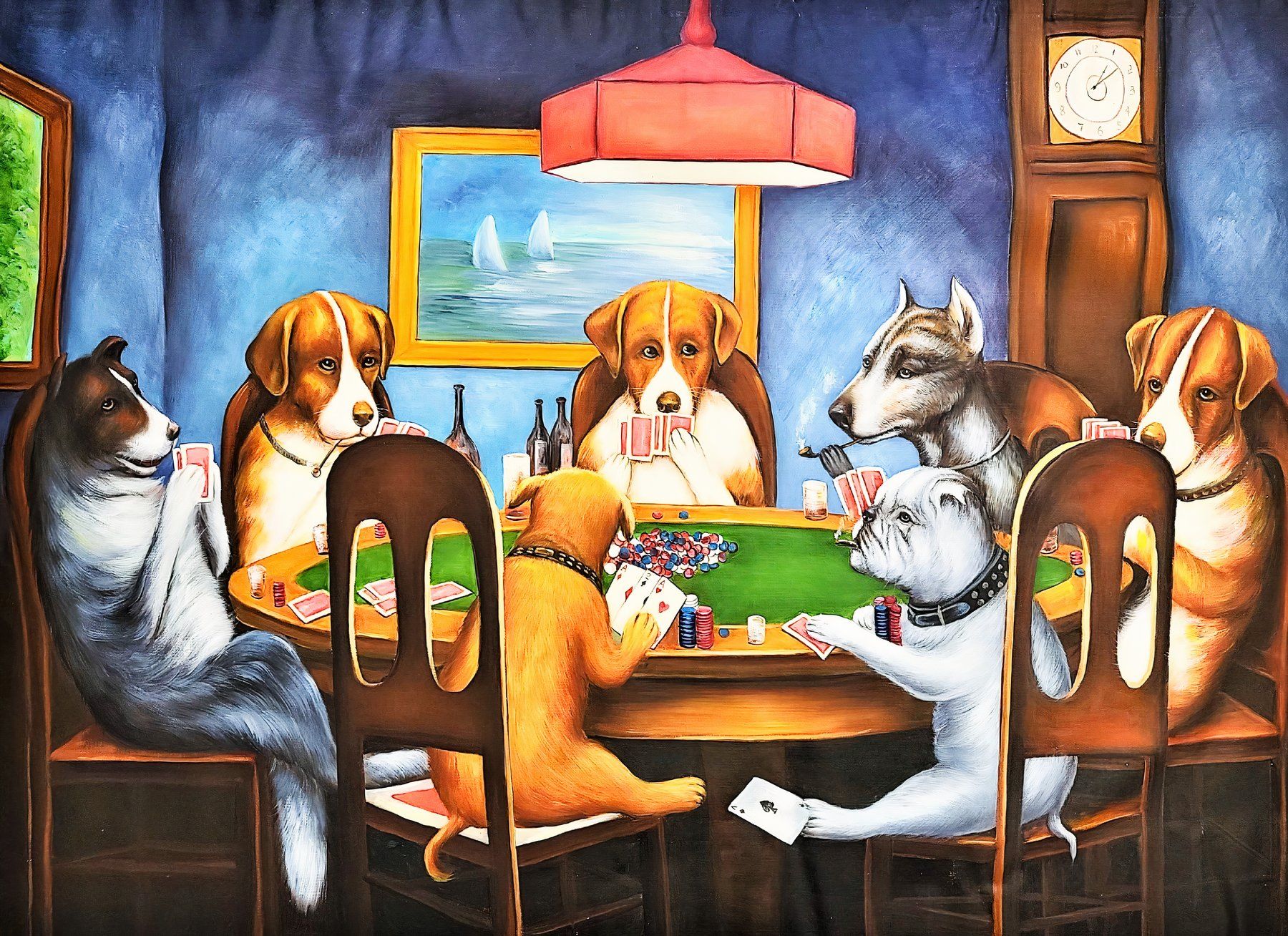 A Friend in Need, mais conhecido como Dogs Playing Poker, do artista Cassius Marcellus Coolidge