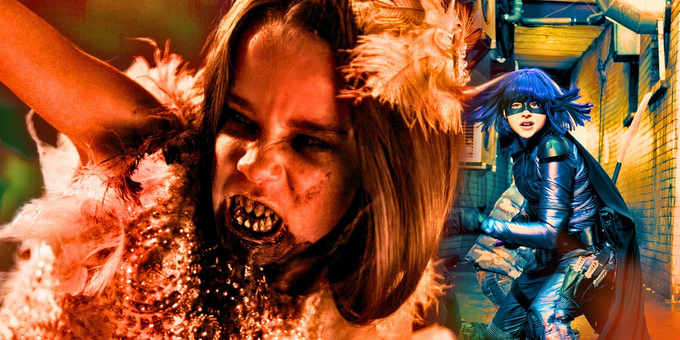 Abigail snarling next to hit girl crouching in an alley