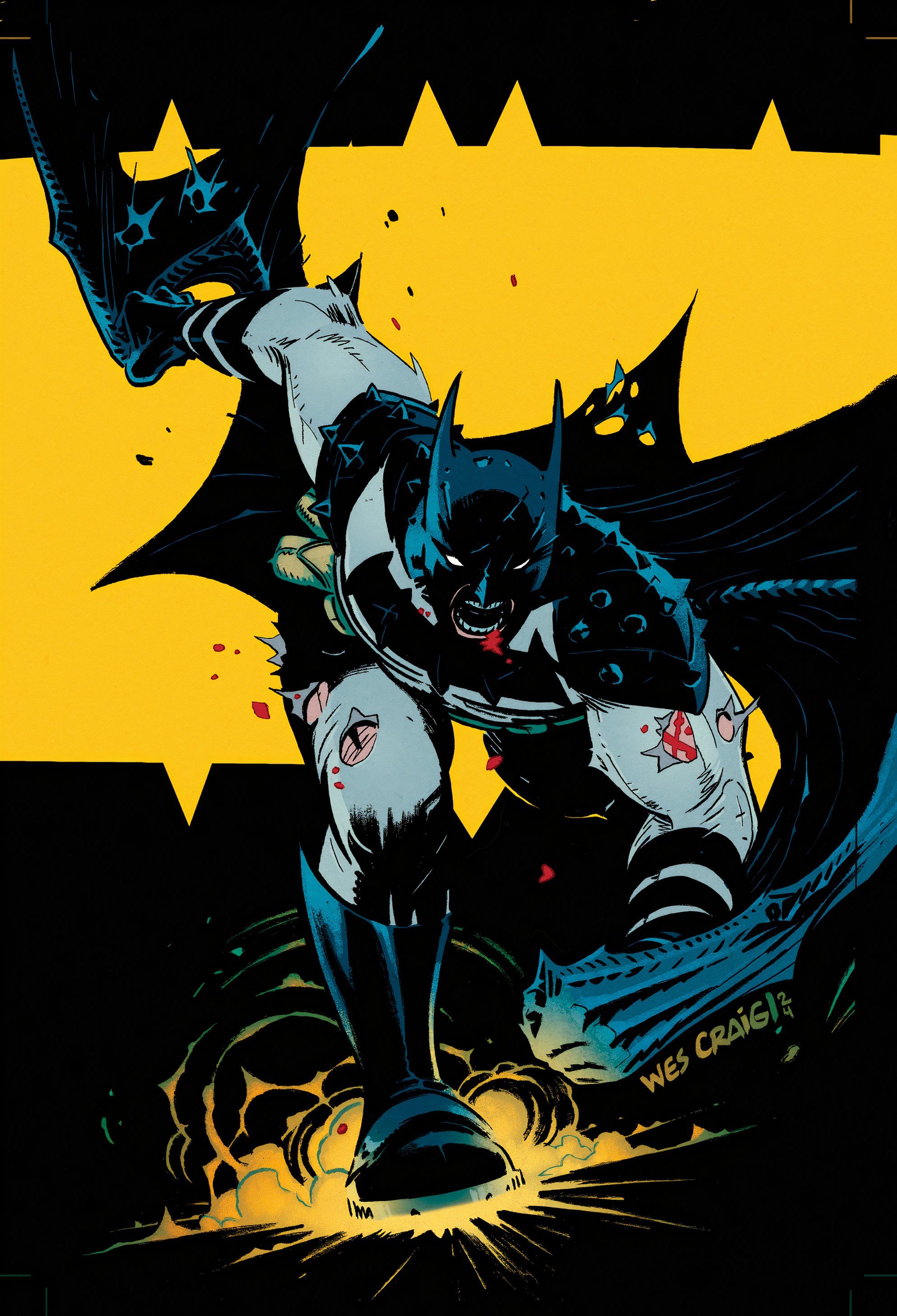 Absolute Batman 1 Craig Variant Cover: Absolute Batman correndo para frente.