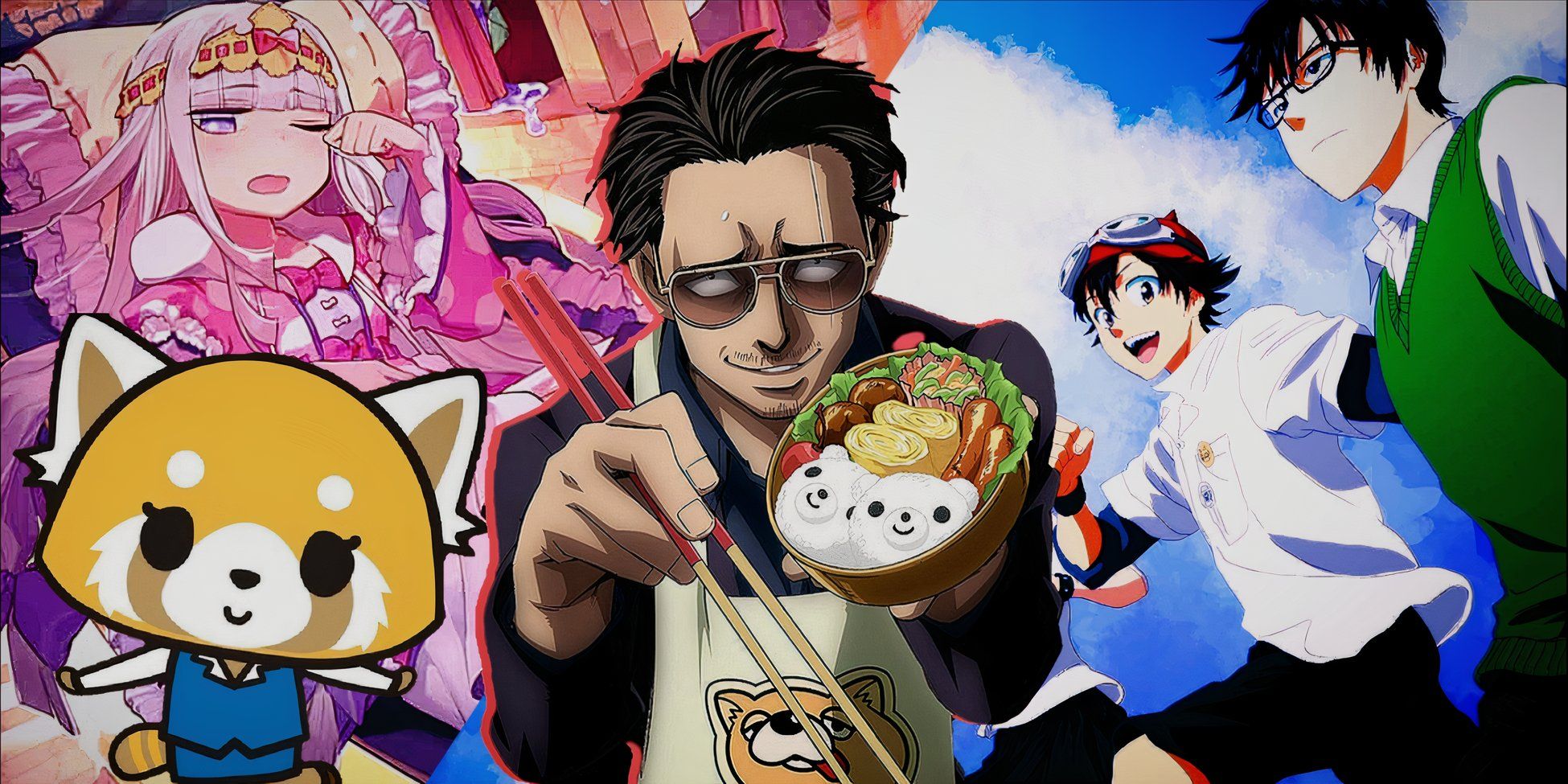 Aggretsuko, Yakuza Way of the Househusband, Sleepy Princess in the Demon Castle and Sket Dance