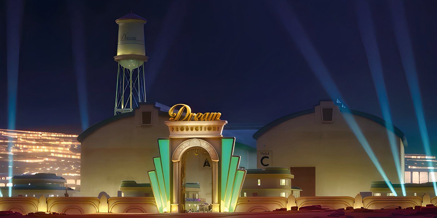 An Exterior Shot of The Dream Productions Studio Lot in Inside Out