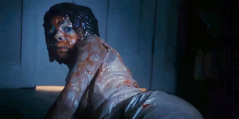A child covered in blood and goo in It Welcome to Derry