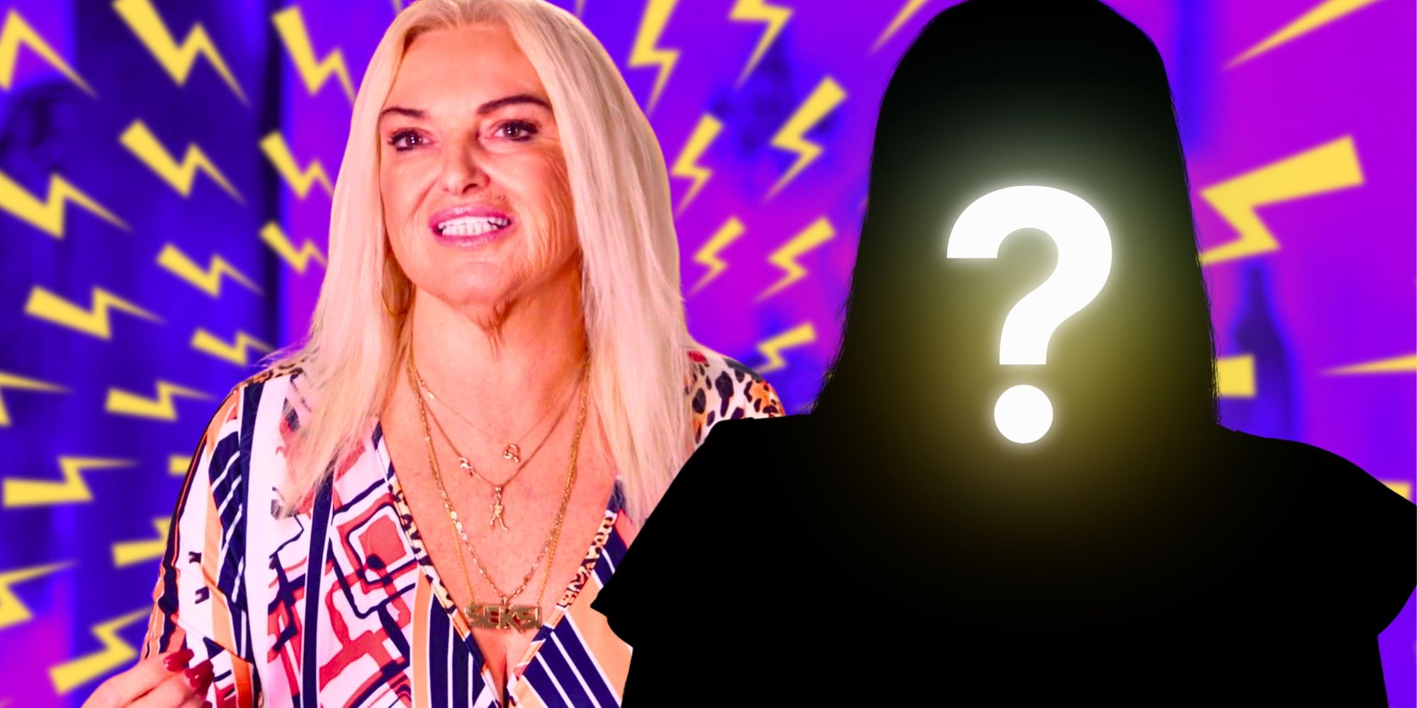 90 Day Fiance&rsquo;s Angela Deem grimaces next to a mystery figure.