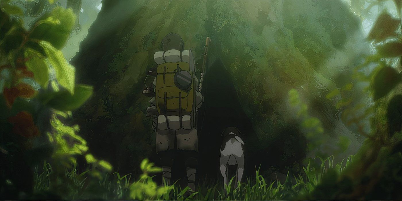 Boy and His dog enter the tree in the end credit scene of Attack on Titan finale