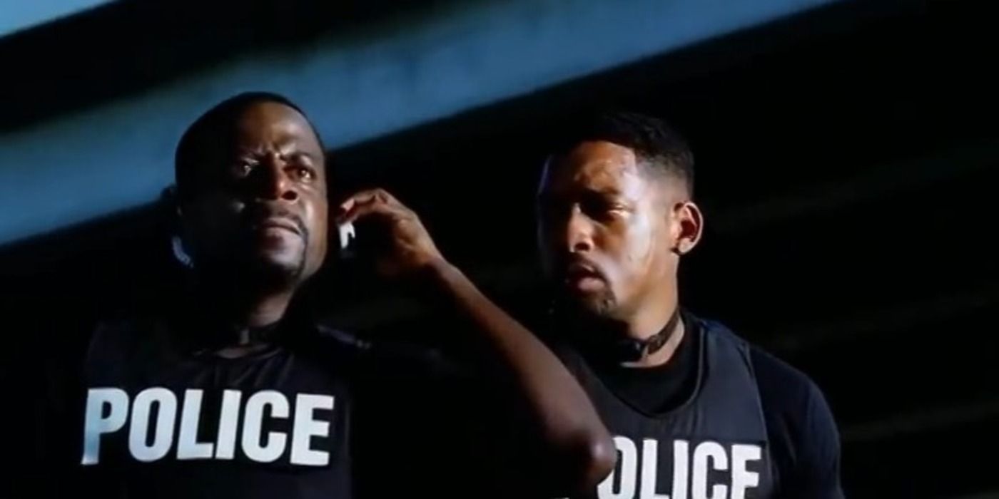 Mike e Marcus em Bad Boys II após o tiro característico de Michael Bay.