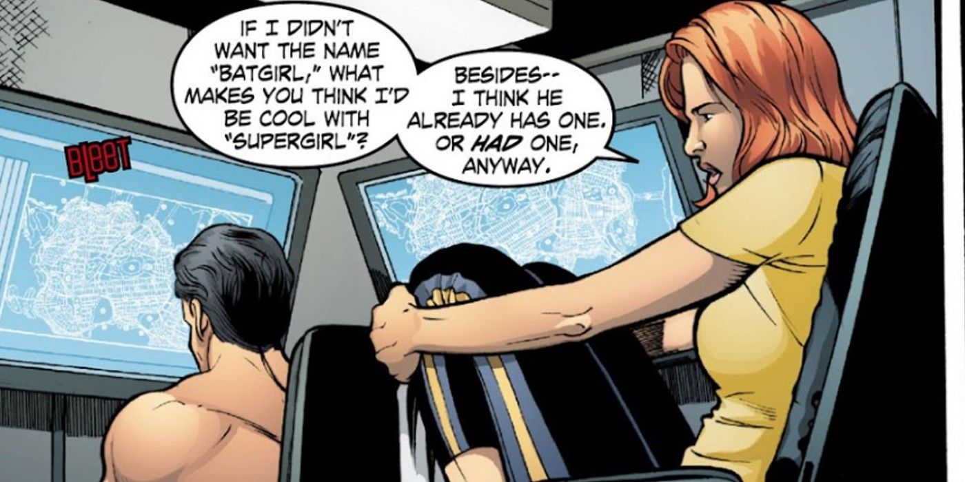 Barbara Gordon conta ao Batman por que ela quer usar o nome Asa Noturna em vez de Batgirl na 11ª temporada #17 de Smallville