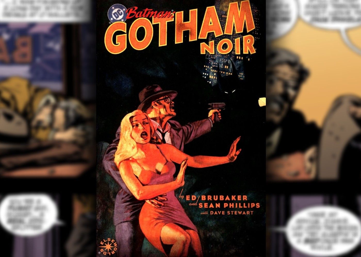 capa de quadrinhos do batman gotham noir