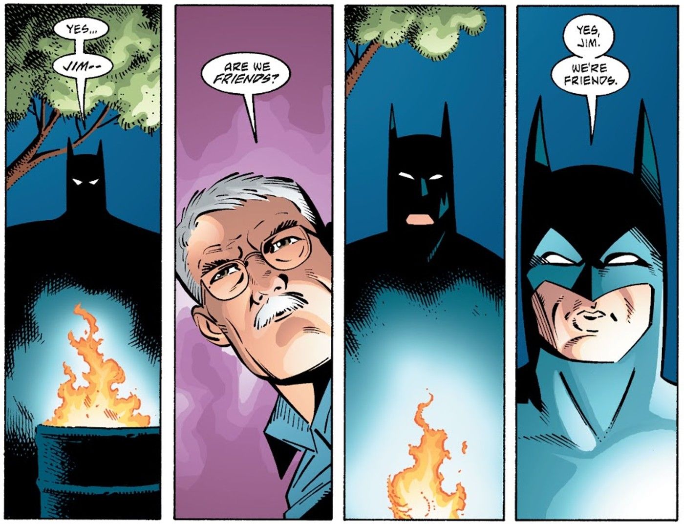 Batman promete a Jim Gordon que eles são amigos