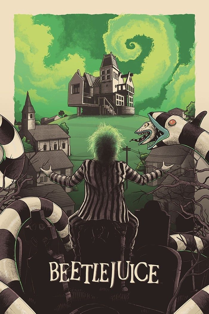 Cartel de la película Beetlejuice (1988).