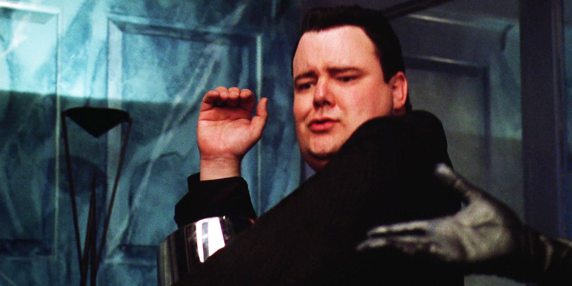 Otho dancing Day-O at dinner in Beetlejuice