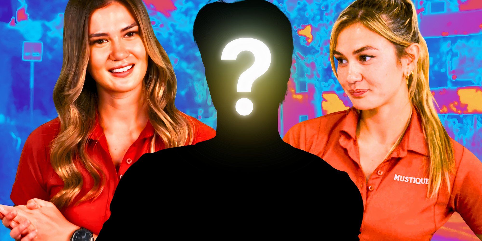 a montage of Gael Cameron with mystery guy